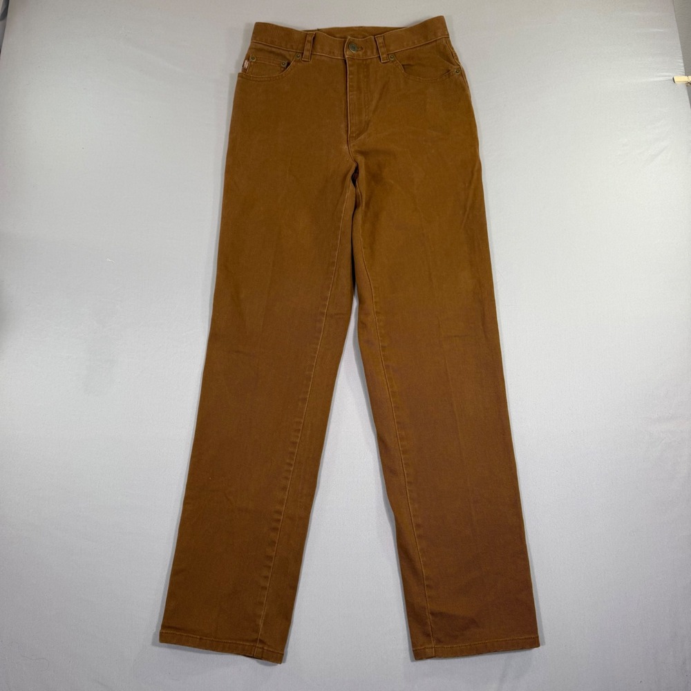 Ralph Lauren Jeans Co Womens 6 Brown Straight Leg Equestrian Heritage Old Money